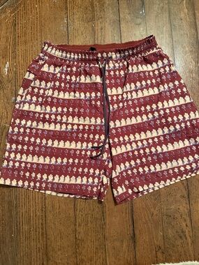 lululemon athletica Maroon Mesh Lined Shorts